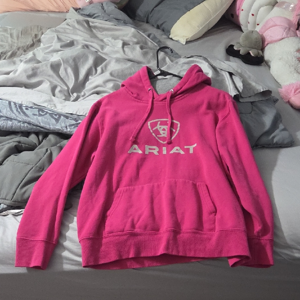 Ariat Fuchsia Hoodie with Logo